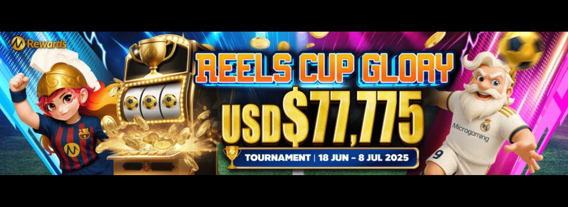MicroGaming Reels Cup Glory⚽️Slot strikes